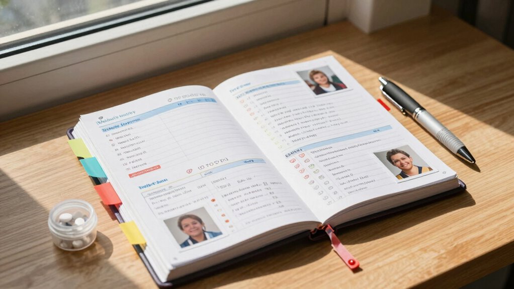 create a medical care notebook