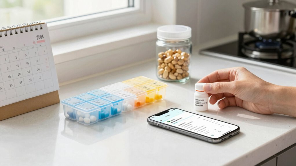 create consistent medication schedule