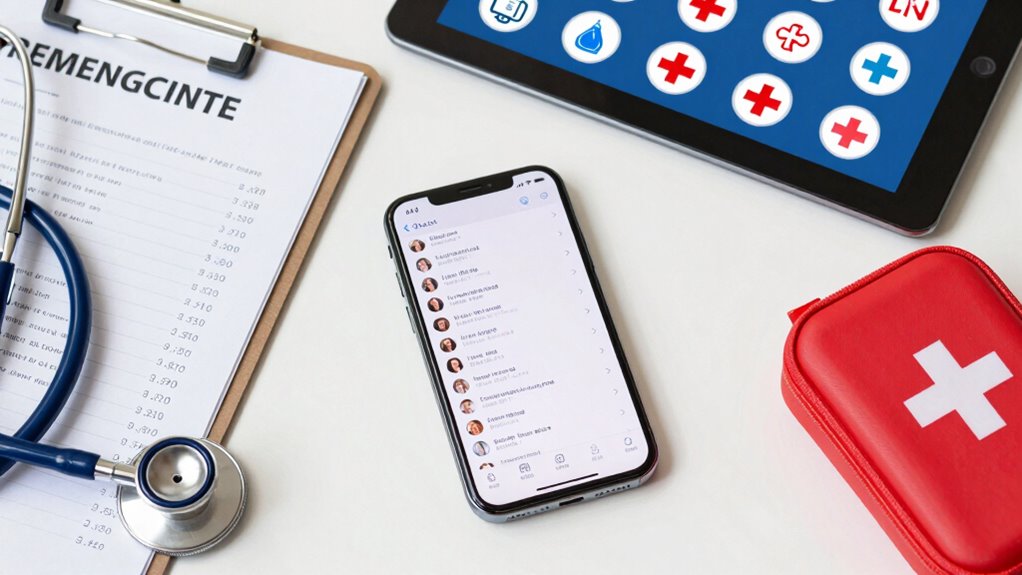 create emergency medical contacts