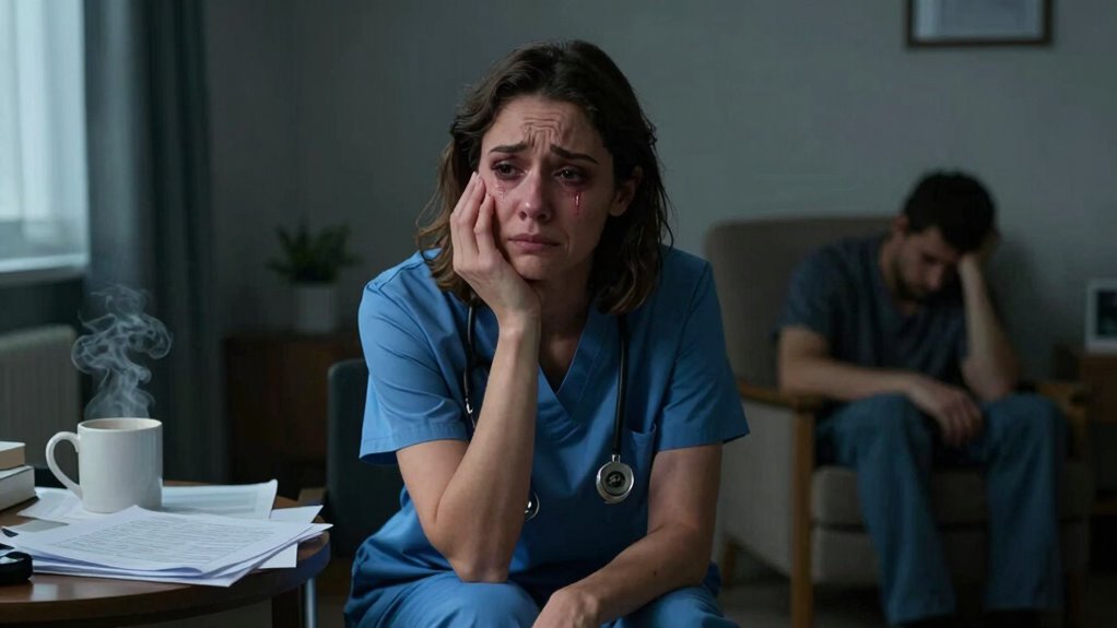 distinguishing grief stress burnout