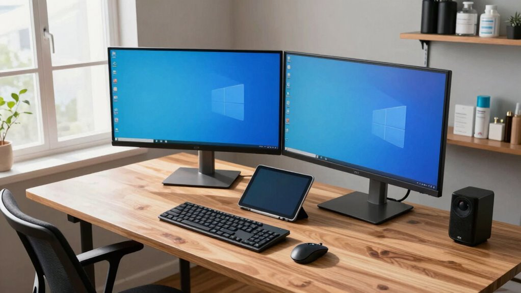 dual monitor caregiver setups