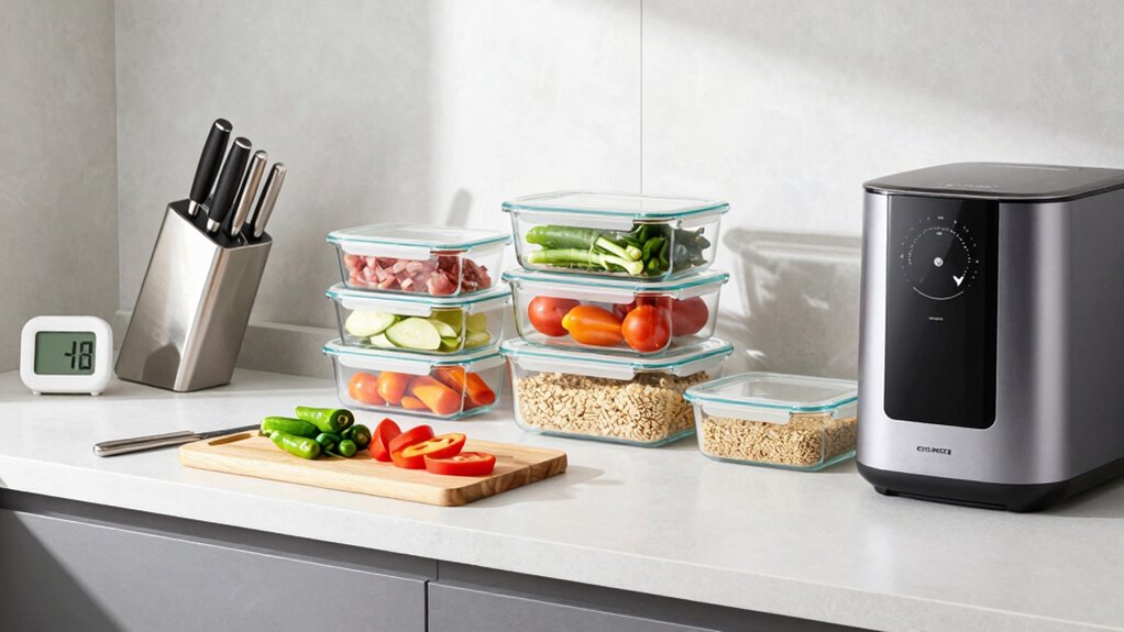 efficient meal prep area