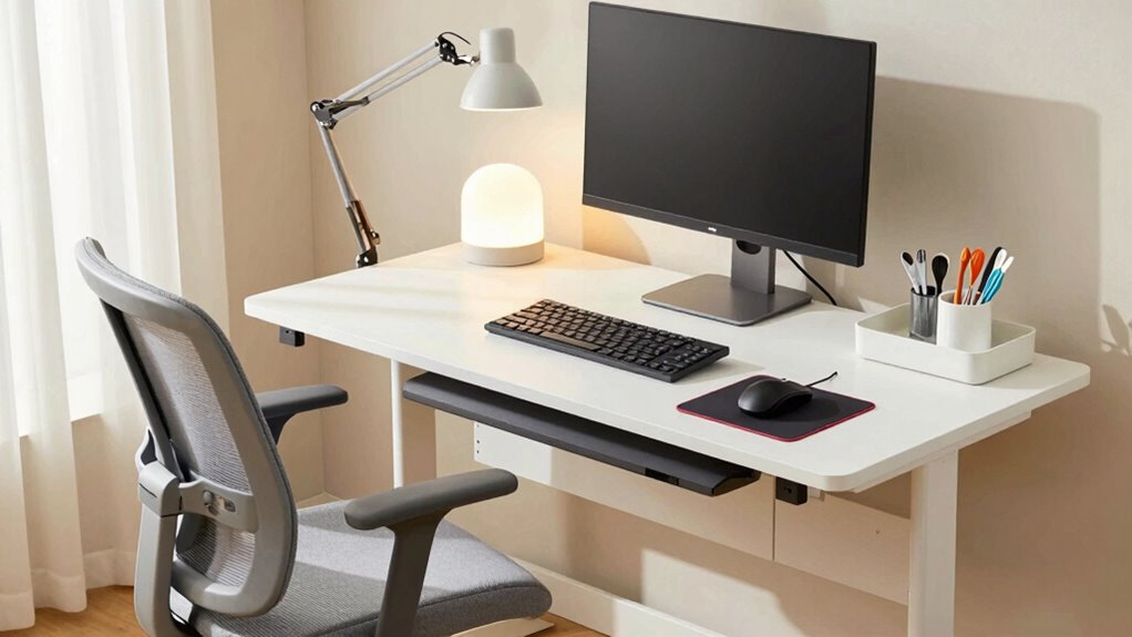 ergonomic caregiver workstation setup