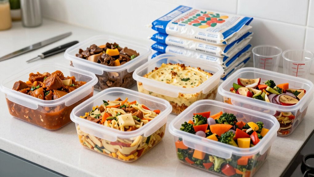 freeze meals ahead of time