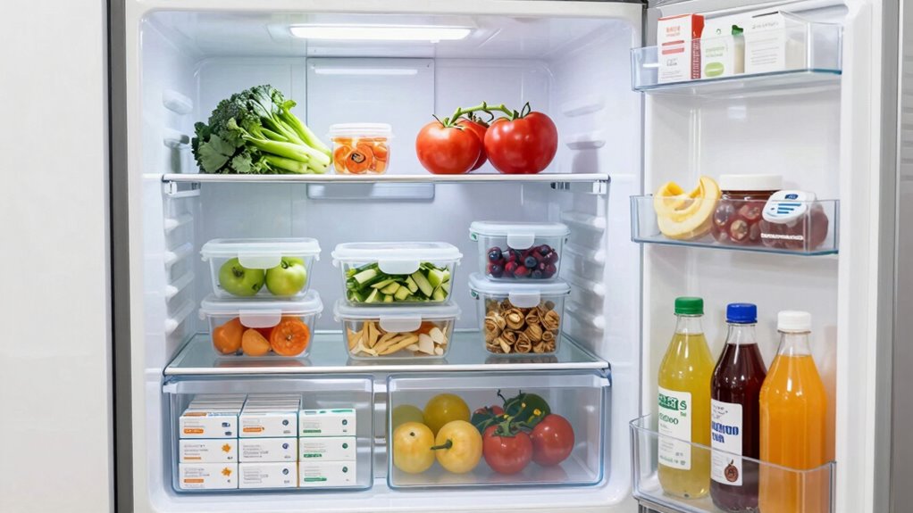 fridge organization for safety