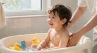 gentle stress free bath routine