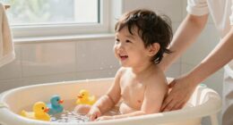 gentle stress free bath routine