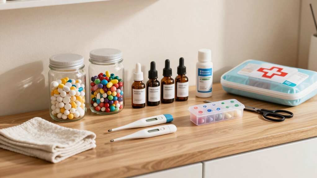 organized accessible medication storage