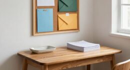 organized home paperwork station