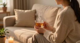 relaxing evening caregiving routine