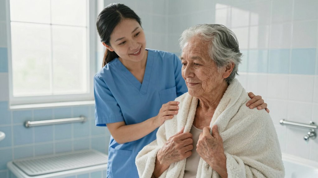 safe accessible bathing routine