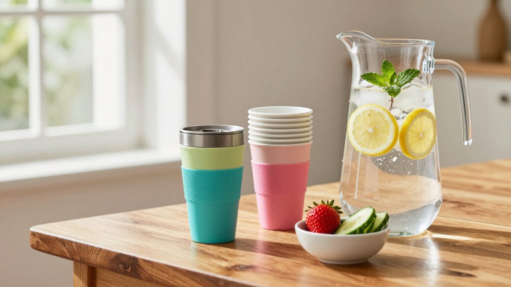 set up easy access drinks