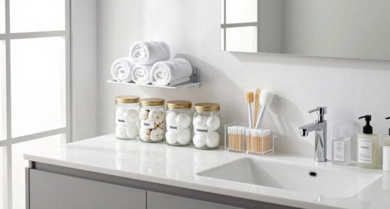 streamlined bathroom organization tips