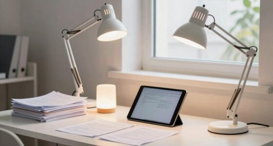 top caregiver workspace lighting