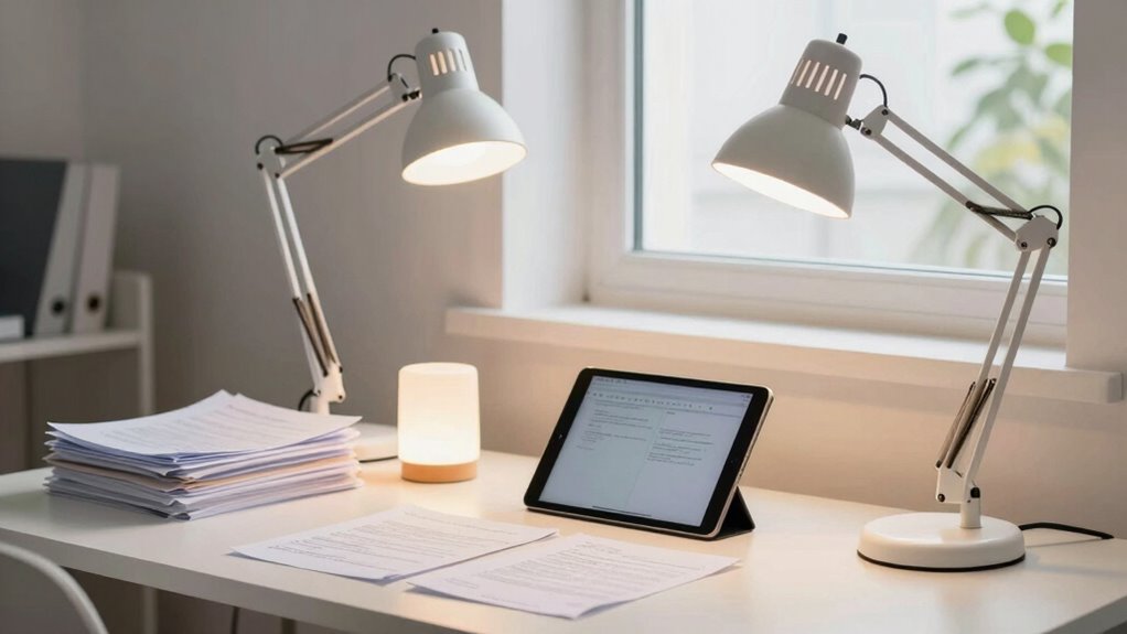 top caregiver workspace lighting