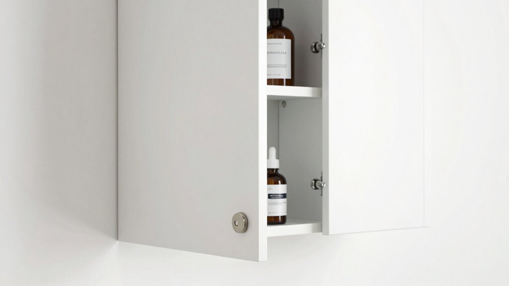 top lockable medicine cabinets