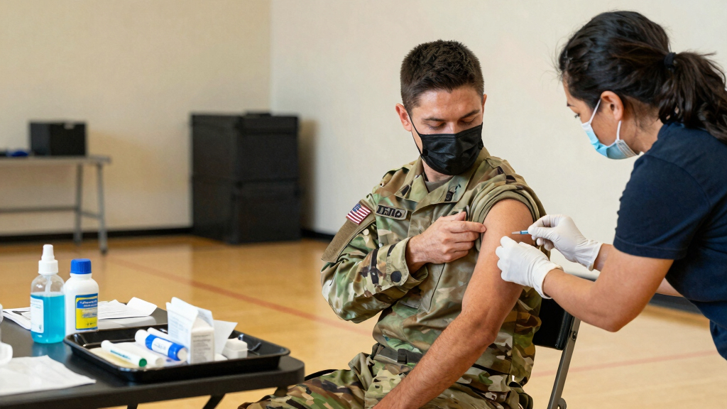 US military requires flu vaccine for some after outbreak in Texas training center
