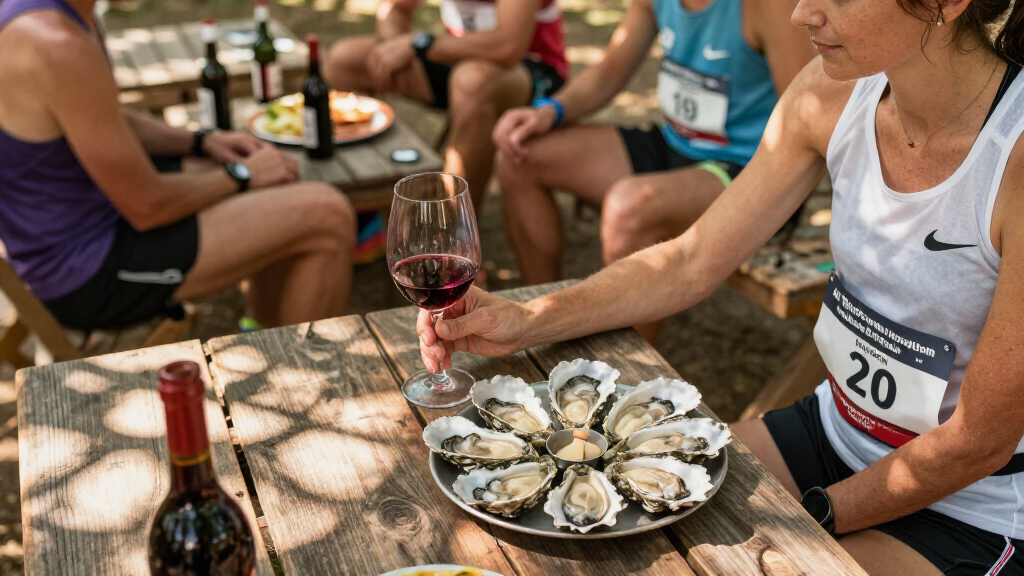 At This French Marathon, Runners Make Pit Stops For Wine And Oysters